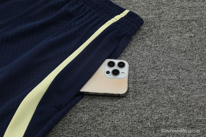 24/25 Club America Navy Vest Short Sleeve Jeresy+Shorts