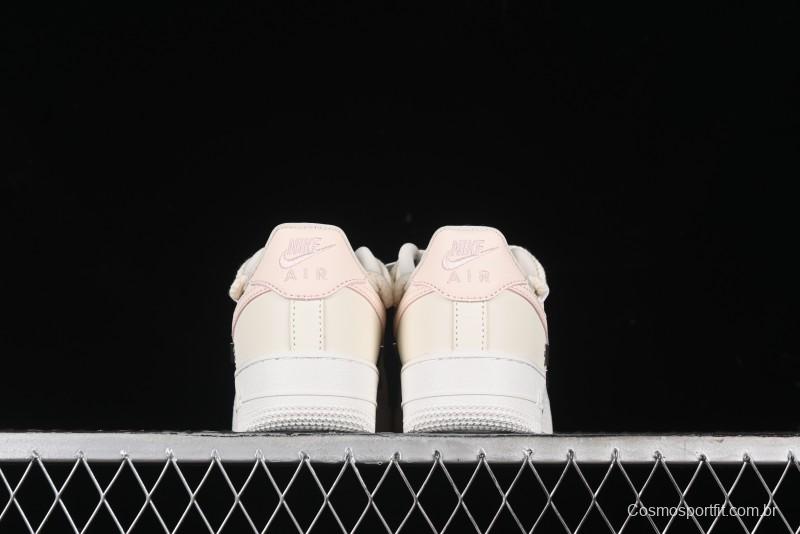 Nike Air Force 1 '07 Low Pink Deconstructed Swoosh Casual Sneakers - FC8110-181