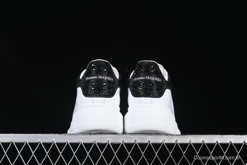 Alexander McQueen Oversized Sneakers with Black Suede Heel Detail - D.E5